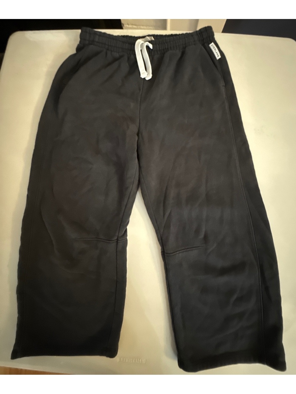 Everlane women’s black wide leg sweatpants size large